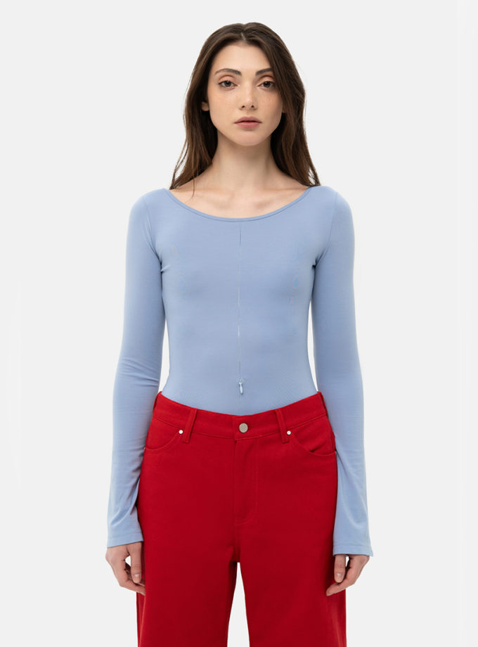 Боді Blue Zip-Front MATCH DENIM (MTCH_sp26-body-blue-fzip)