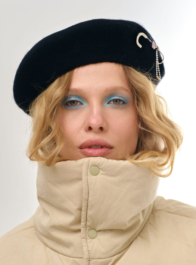 Чорний вовняний берет Bitchin' BITCHIN' (BTCH_0954)