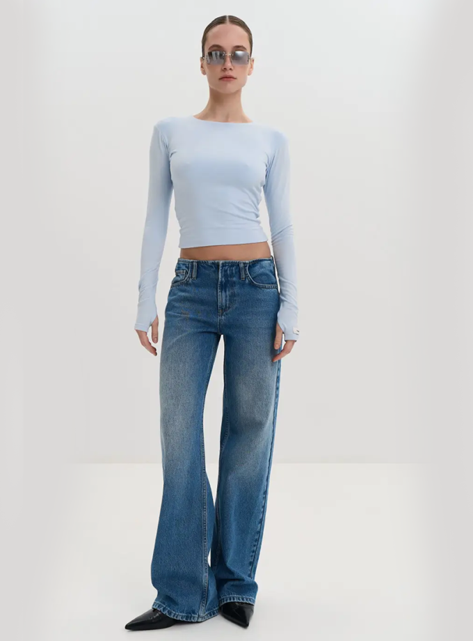 Джинси сині з низькою посадкою ST 714 TWICE (TWC_НФ-00007996)