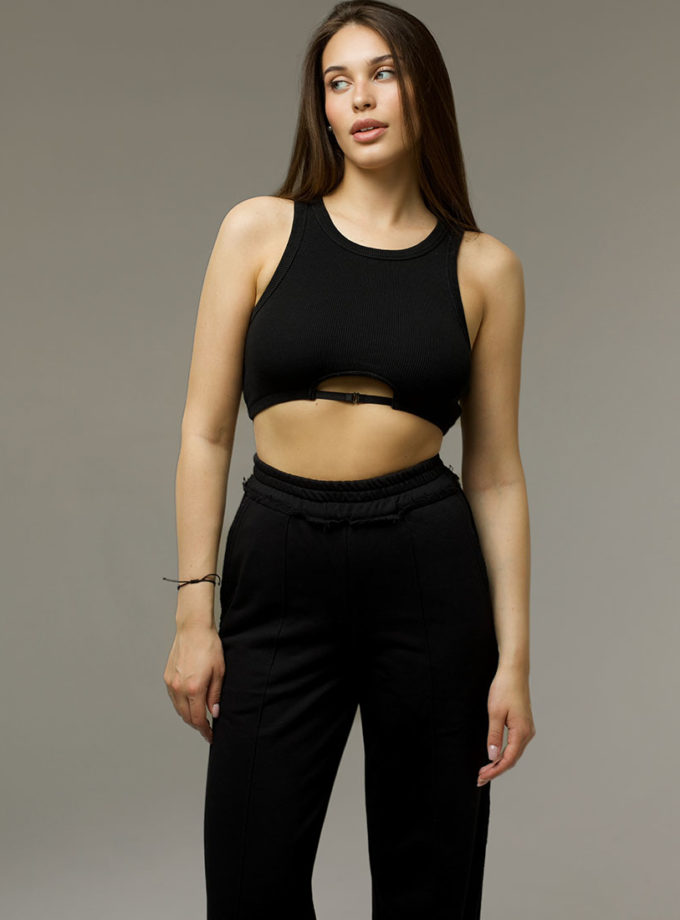 Штани зі стрілками у чорному кольорі MAXAVI (MX_MX2311_black)