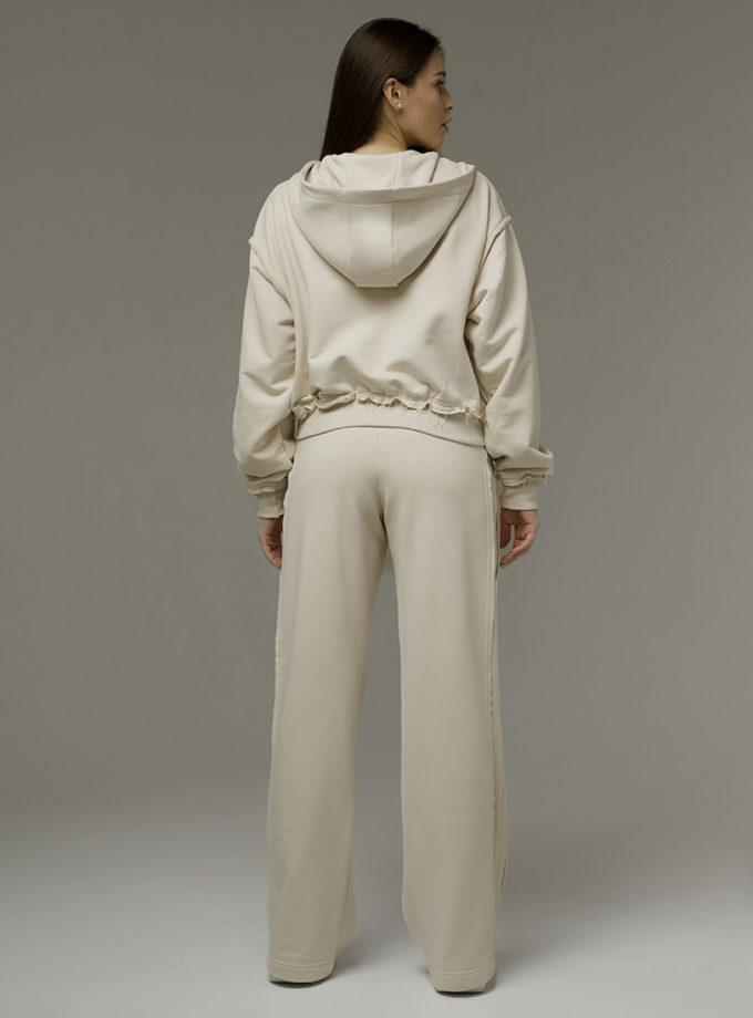 Штани з лампасами у молочному кольорі MAXAVI (MX_MX2507_milky)