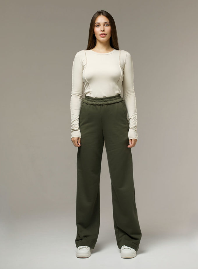 Штани з лампасами у кольорі хакі MAXAVI (MX_MX2507_khaki)