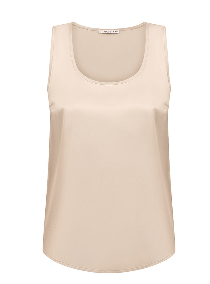 Топ з шовку CHALETY (CHLT_Top_Aurora_Soft_champagne)