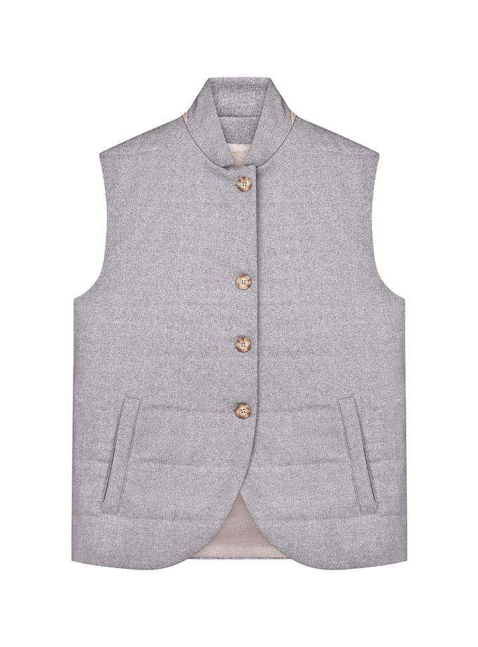 Жилет із вовни CHALETY (CHLT_Vest_Vespro_Misty_grey)