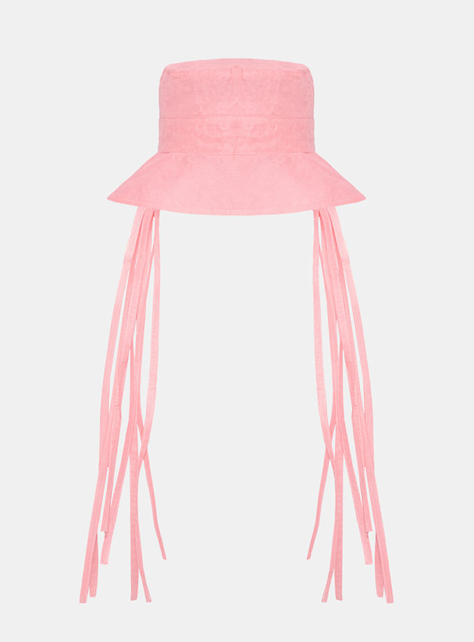 Ефектний капелюх з органді MARCHI (MRCH_SS26-40)