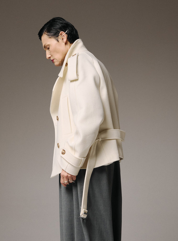 Вкорочене вовняне пальто SELERA (SLR_FW26_4)