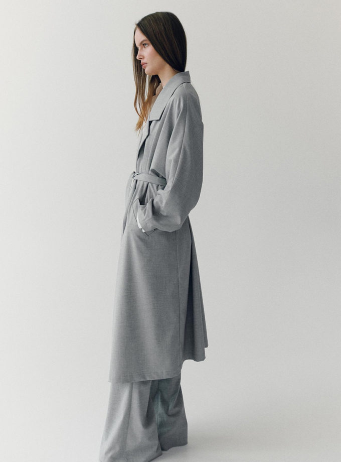 Тренч сірий NOMA STUDIO (NOMA_202026)