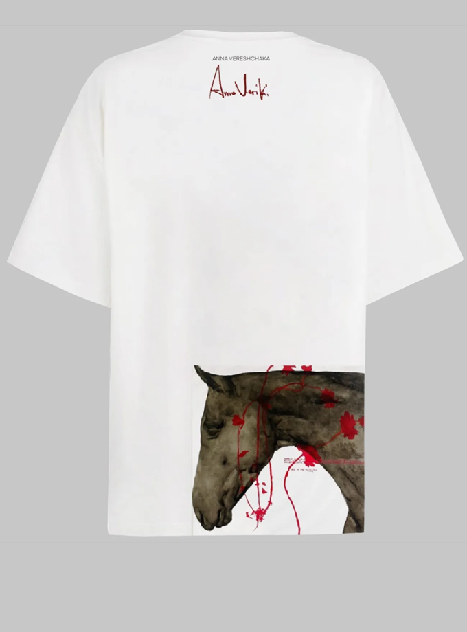 Футболка Коні 1 Femka&Anna Veriki FMK (FMK_koni_WH)