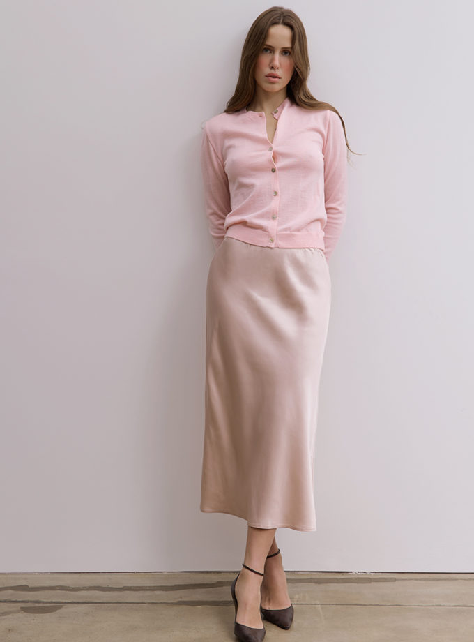 Спідниця з віскози CHALETY (CHLT_Skirt_Alba_Rose_quartz)