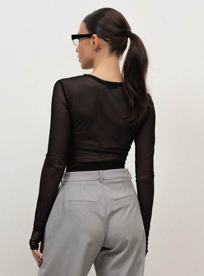 Лонгслів LS001 чорний TWICE (TWC_нф-00008135-bl)