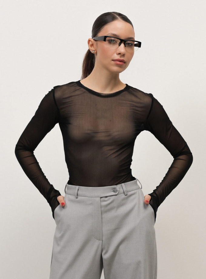 Лонгслів LS001 чорний TWICE (TWC_нф-00008135-bl)