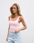 Майка на широких бретелях TP004 рожева TWICE (TWC_нф-00008032_PNK) - фото 3