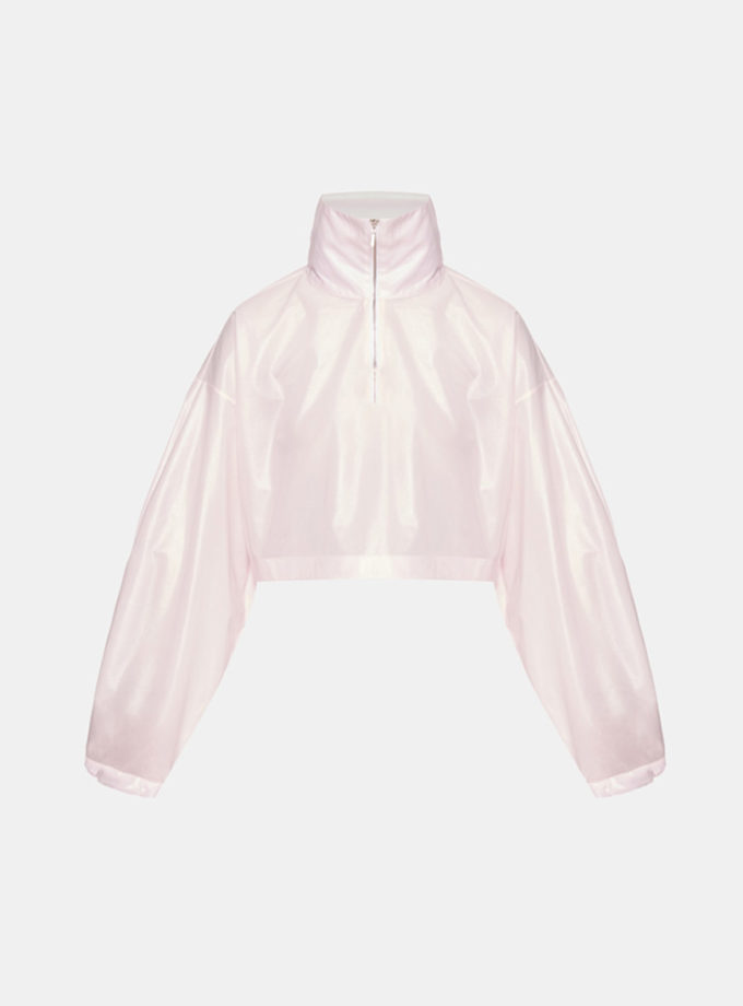 Сучасна вітрівка ніжно-рожевого кольору MARCHI (MRCH_SS26-8)