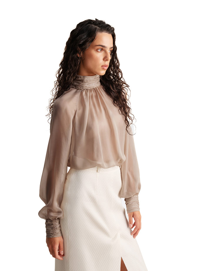 Блуза шовкова Mistral тілесна VVIDE (VVD_FW B-05-001/1)