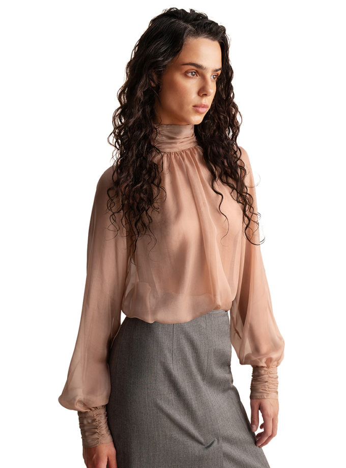 Блуза шовкова Mistral пудрова VVIDE (VVD_FW B-05-001/2)