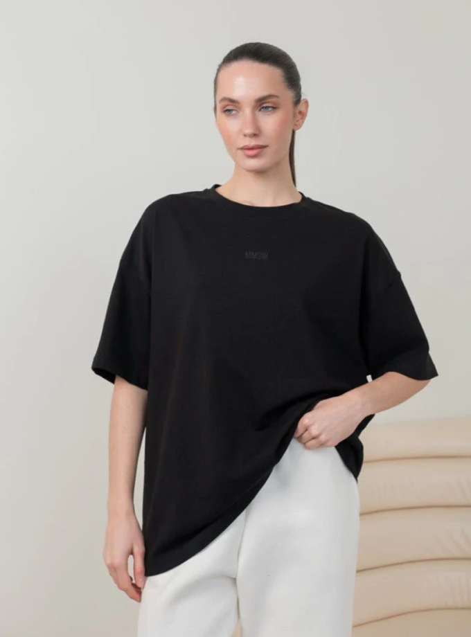 Футболка базова SS чорна MMSW (MMSW_ФБ-SS-BL)