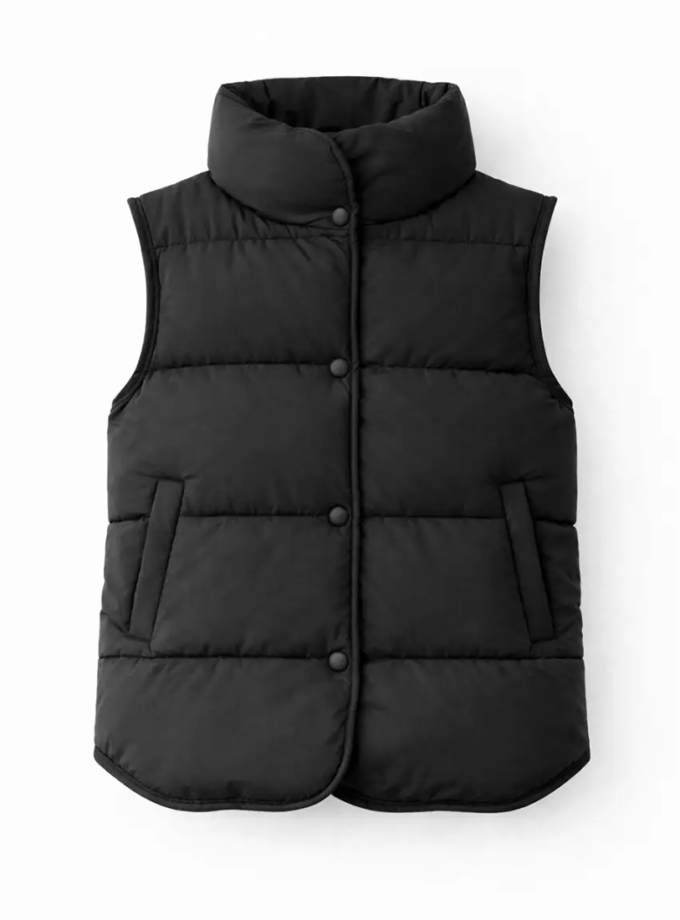 Жилет базовий утеплений OW002 чорний TWICE (TWC_НФ-00007980_BL)