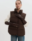 Жилет базовий утеплений OW002 коричневий TWICE (TWC_НФ-00007980_BR)