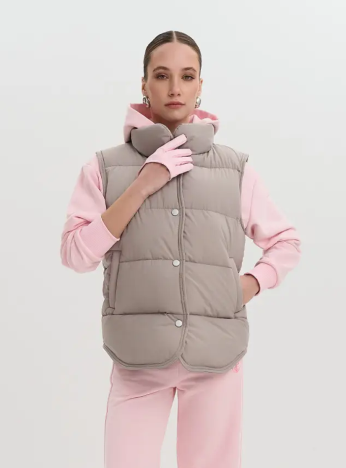 Жилет базовий утеплений OW002 сірий TWICE (TWC_НФ-00007980_GR)