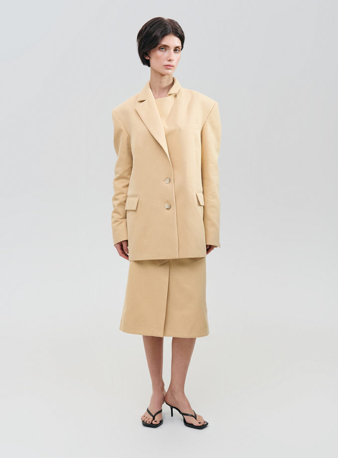 Піджак - пастельно-жовтий WKMF (WKMF_300_1) - фото 6