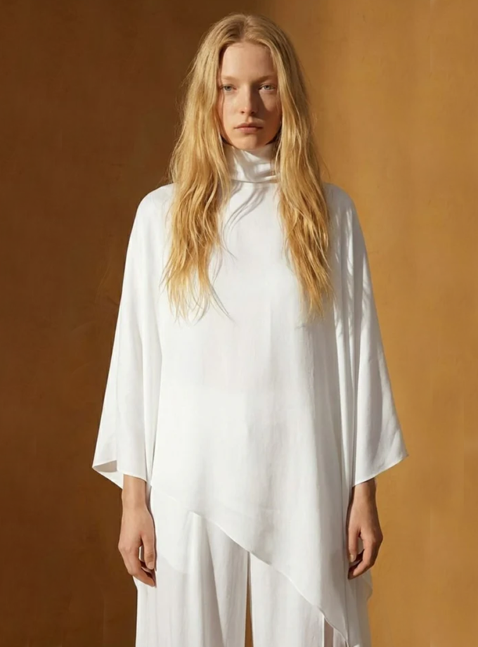 Polotno блуза шовкова BÚDZIKO (BDZ_DVDNK-BLS-WHT-SS26)