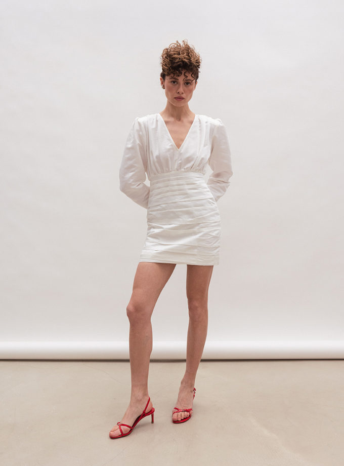 Сукня міні з драпіруванням та V-подібним вирізом L.A.B BY TERNOVSKAYA (LAB_SS2625)