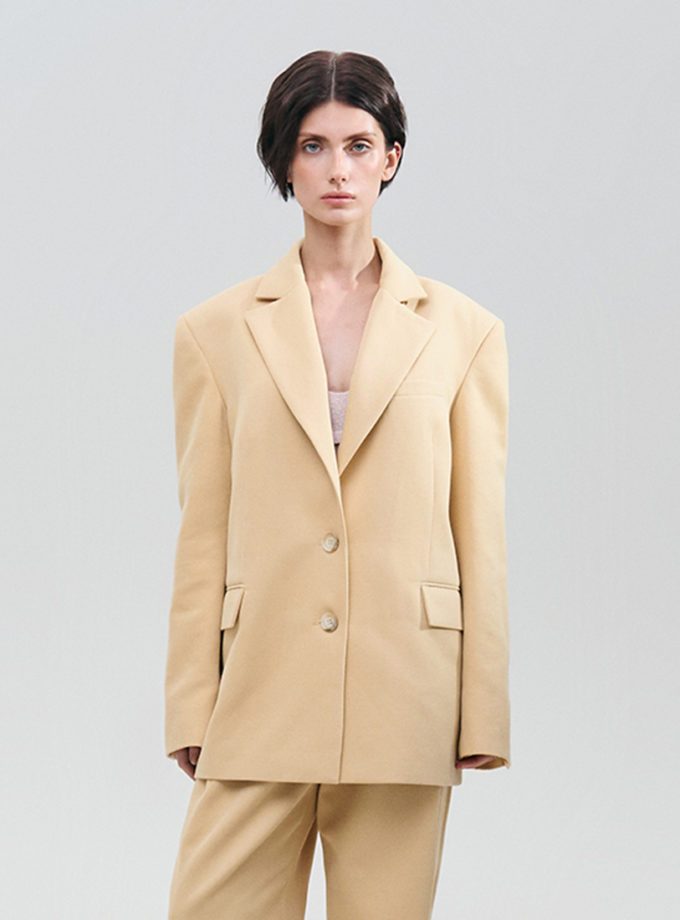 Піджак - пастельно-жовтий WKMF (WKMF_300_1)