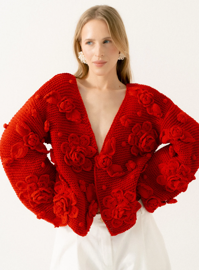 Кардиган Flowers – ручна робота NYNI (NN_KN-26-04-014)