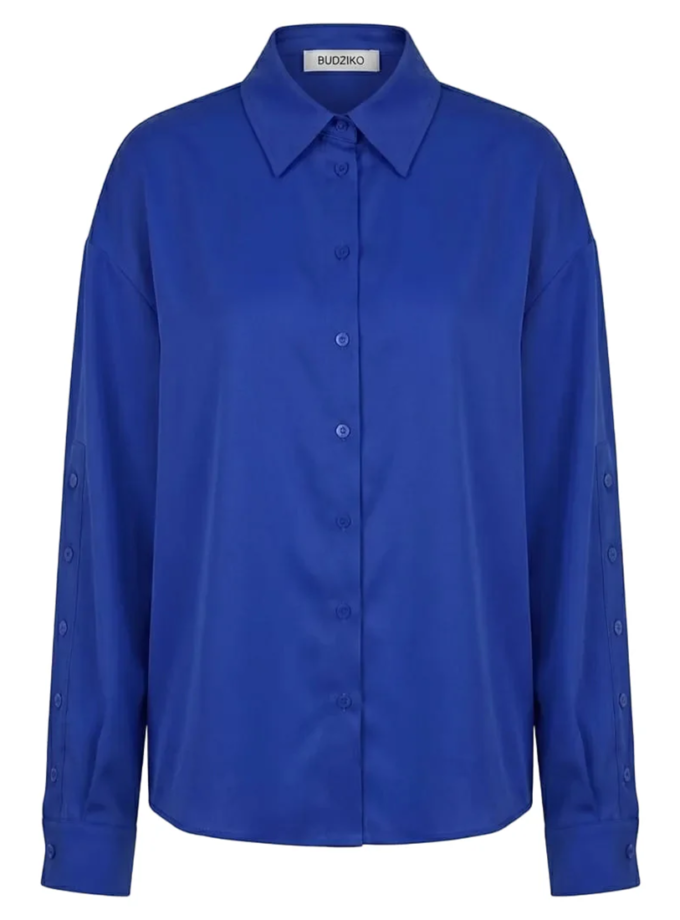 Синя шовкова сорочка BÚDZIKO (BDZ_LI-BL-SLK-SHRT-1)