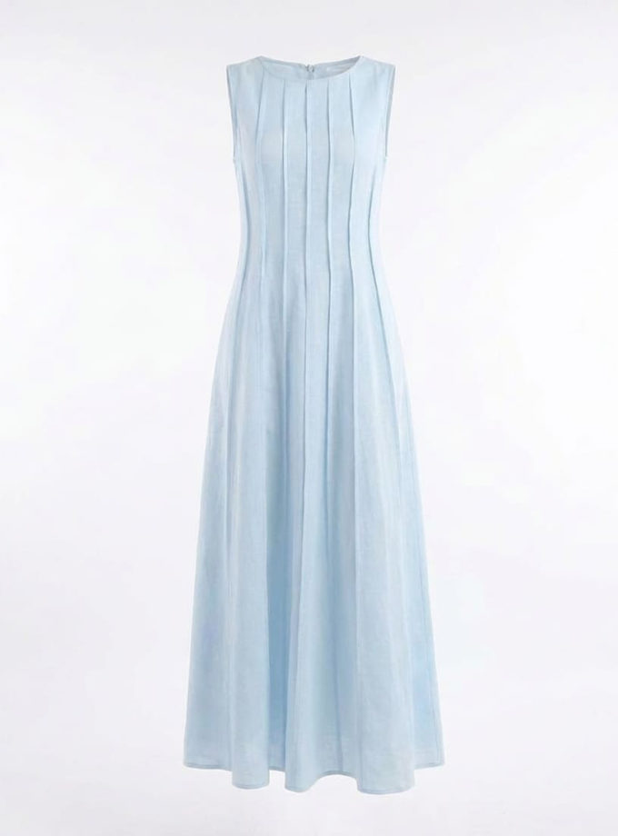 Сукня Aube з льону BÚDZIKO (BDZ_AUB-BLU-DRSS-SS26)