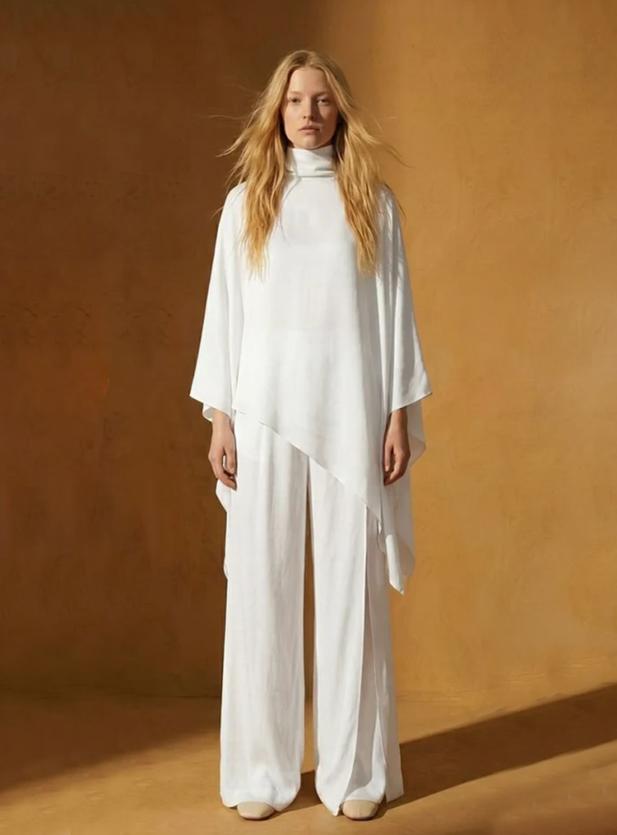 Polotno шовкові штани BÚDZIKO (BDZ_DVDNK-PTS-WHT-SS26)