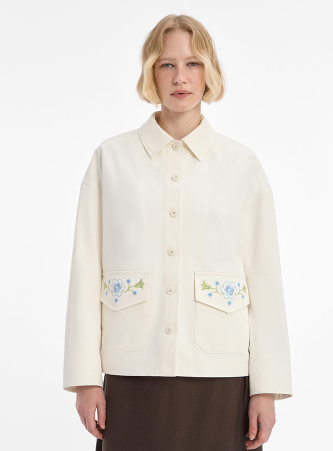 Світла куртка Галузка ETNODIM (ETN_haluzka svitla)