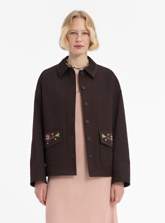 Темна куртка Галузка ETNODIM (ETN_haluzka temna)