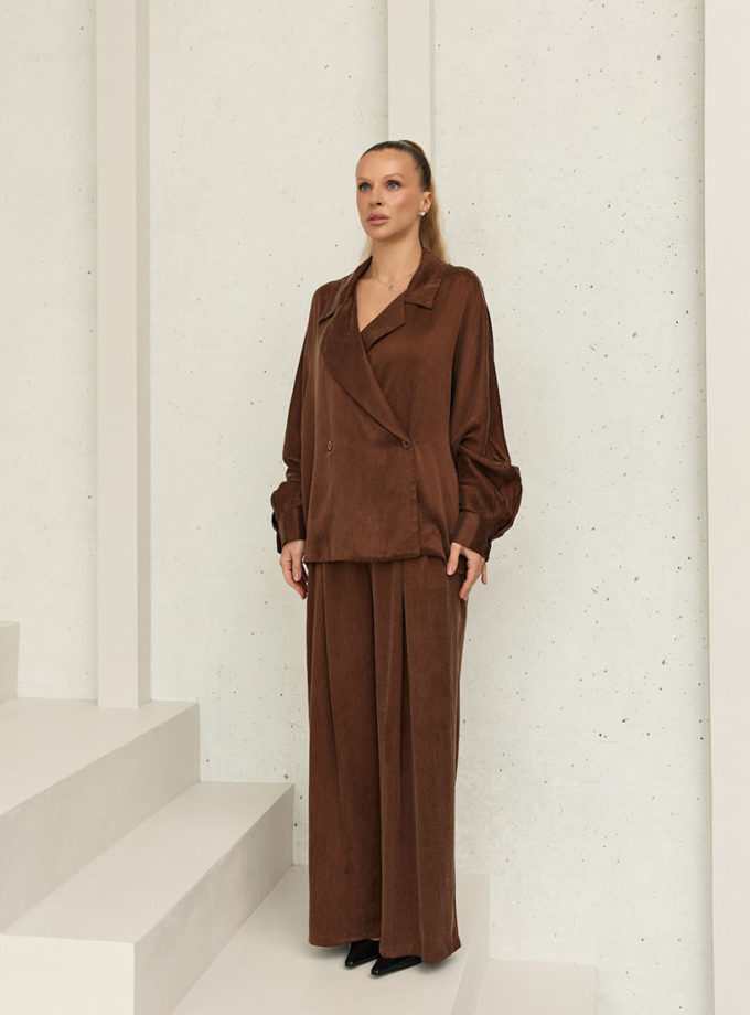 Костюм шоколадного кольору THE ESSENCE (ESSENCE_THE562)