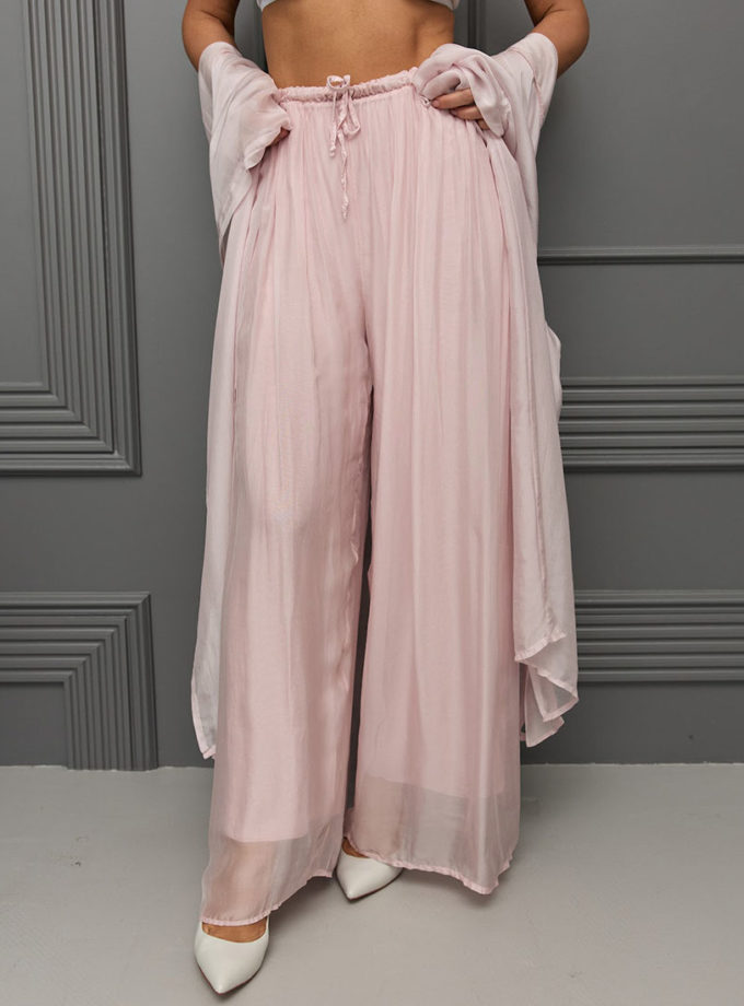 Штани пудрово-рожевого відтінку THE ESSENCE (ESSENCE_THE568)