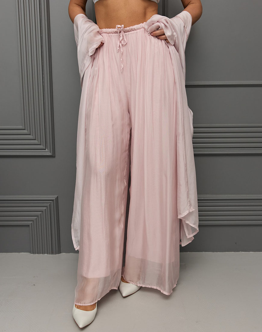 IMG_6042 Штани пудрово-рожевого відтінку THE ESSENCE (ESSENCE_THE568) - фото 2