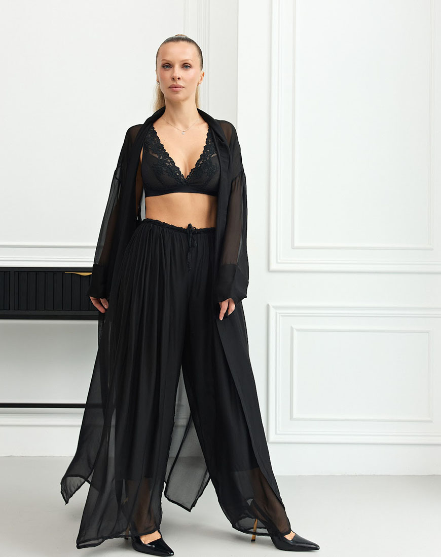 IMG_6064 Штани чорного кольору THE ESSENCE (ESSENCE_THE570) - фото 2