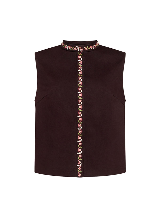 Темно-коричневий жилет Кетяг ETNODIM (ETN_ketyag)