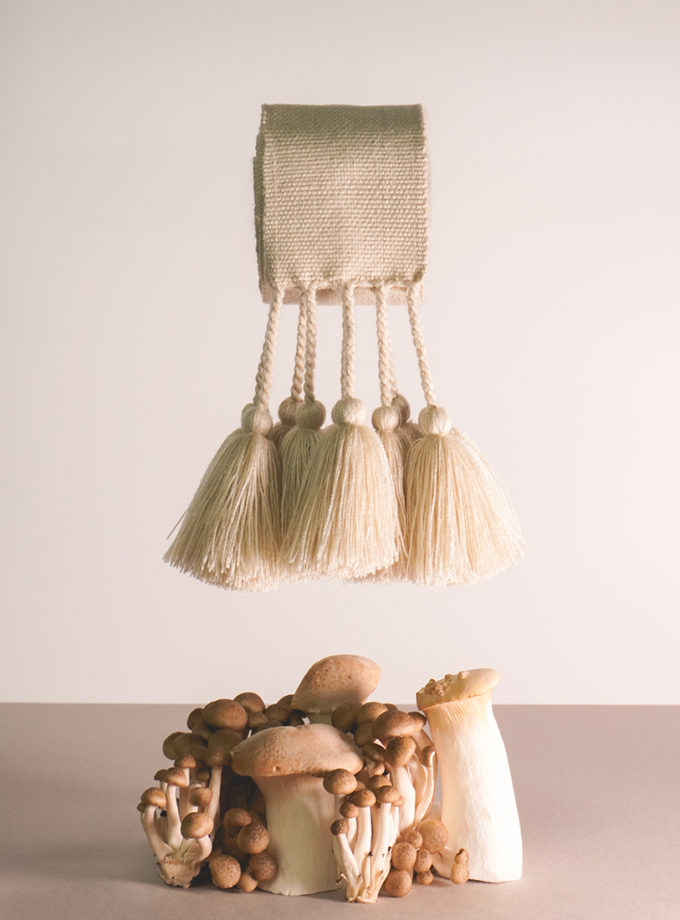 Крайка бежева китиці МАЛЬВИ (MLV_BRD_TSL_BGE_UNI)