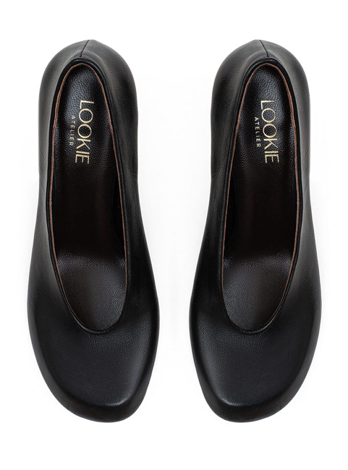 Човники з анатомічним мисом Fiona Black LOOKIE ATELIER (LKALTR_QP_LM58_13)