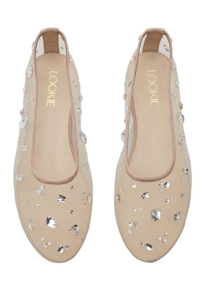 Сітчасті балетки Mariyka Crystals LOOKIE ATELIER (LKALTR_LM_ZX29_64)