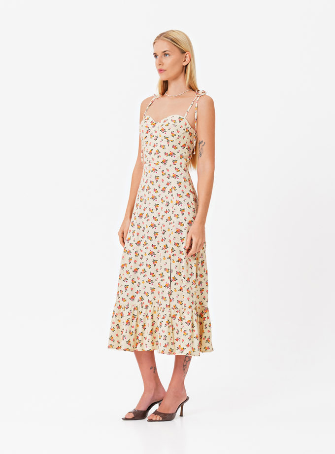 Сукня з чашками принт квіти MAGNETIC (MGN_1733YL)