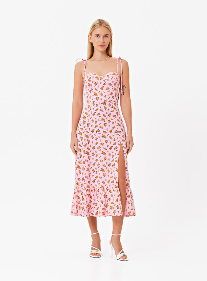 Сукня з чашками принт квіти MAGNETIC (MGN_1733PK)