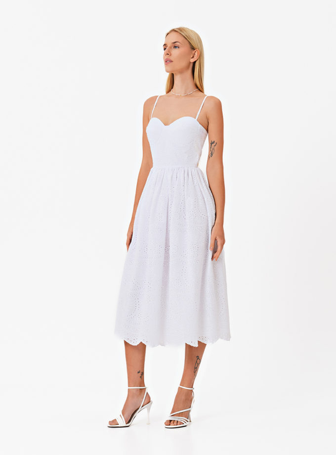 Сукня з чашками з прошви MAGNETIC (MGN_1749WH)