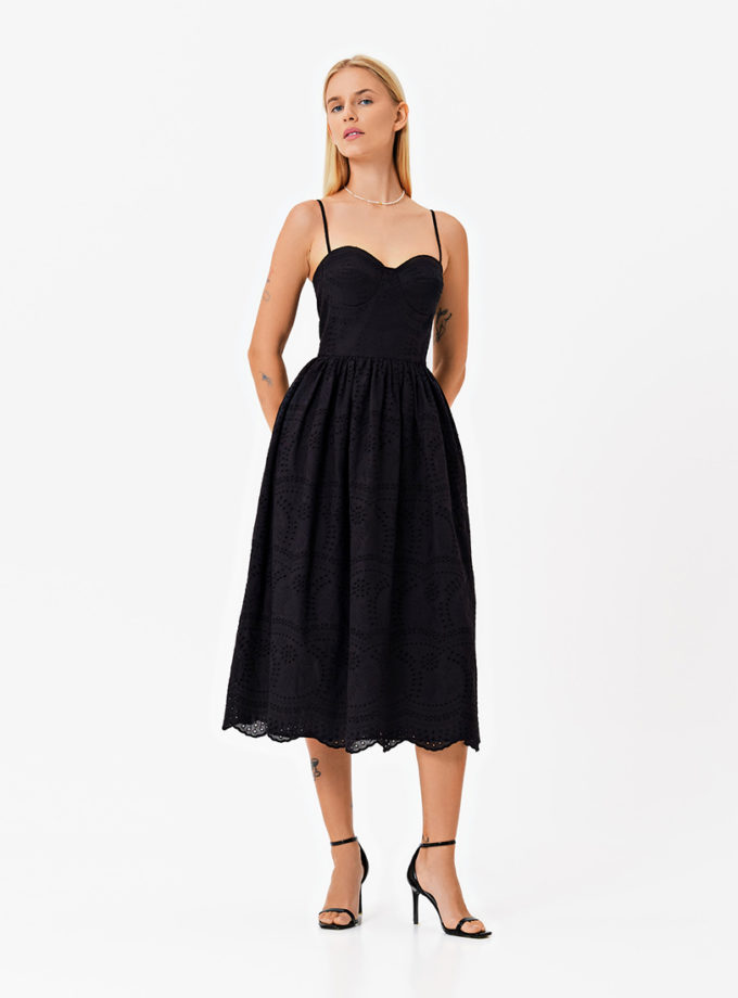 Сукня з чашками з прошви MAGNETIC (MGN_1749BK)