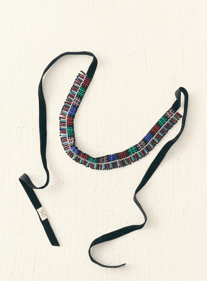 Гердан з бісеру Борщівська Зоря МАЛЬВИ (MLV_BD_BZ_HT_UNI)