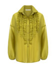 Блуза із тенселу з рюшами оливкова GET DRESSED. (GD_SA26_16) - фото 6