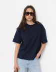 Футболка темно-синя оверсайз BALCONY GARMENT (BLCN_1594)