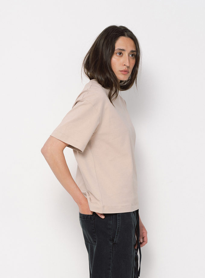Футболка беж oверсайз BALCONY GARMENT (BLCN_1616)