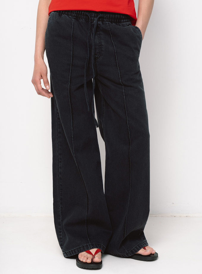 Джинси графіт на резинці BALCONY GARMENT (BLCN_1584-1)
